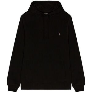 Allsaints Ramskull Raven Hoodie, Black, Large